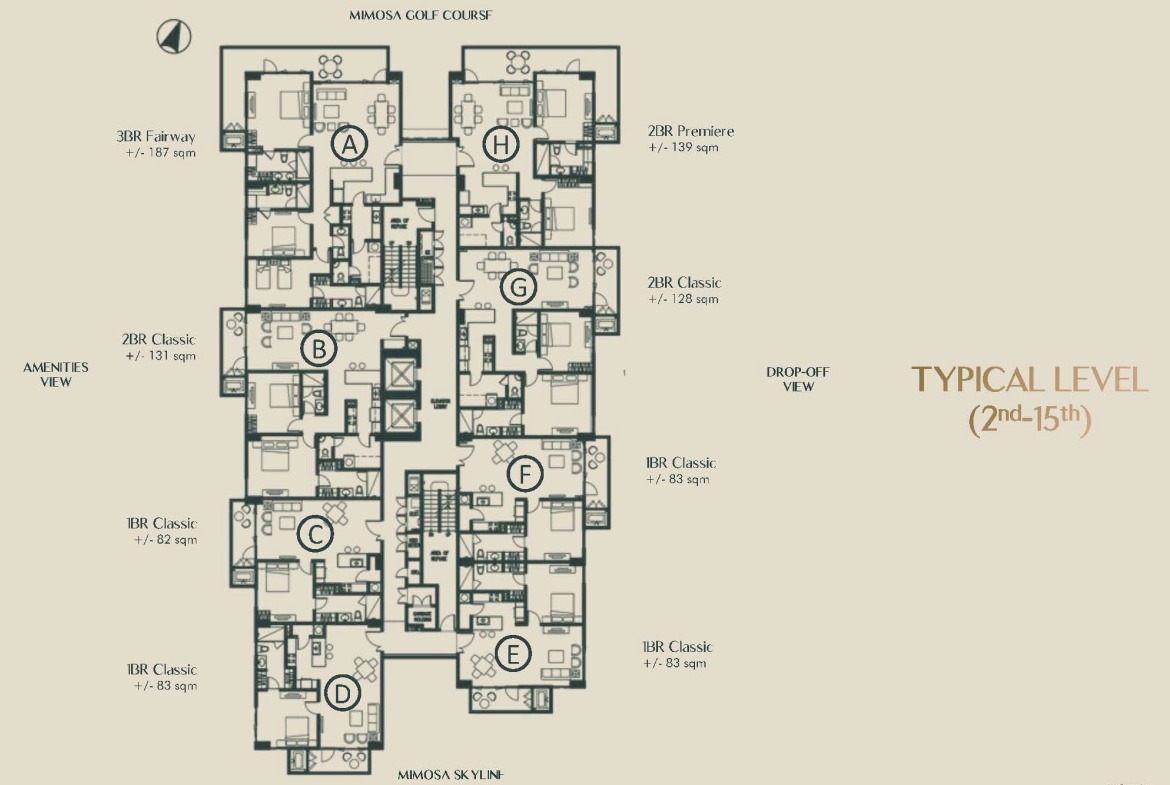 Golf Ridge Private Estate Floorplan Views