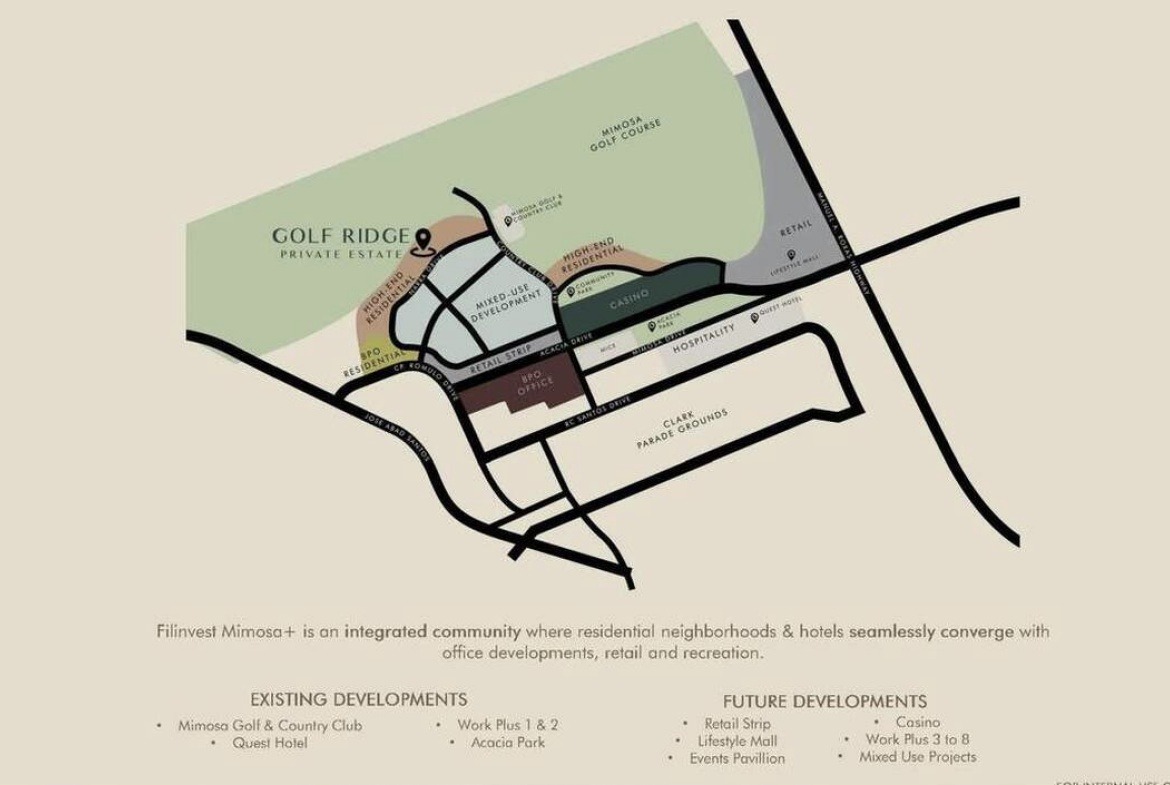 Golf Ridge Private Estate Condo Map