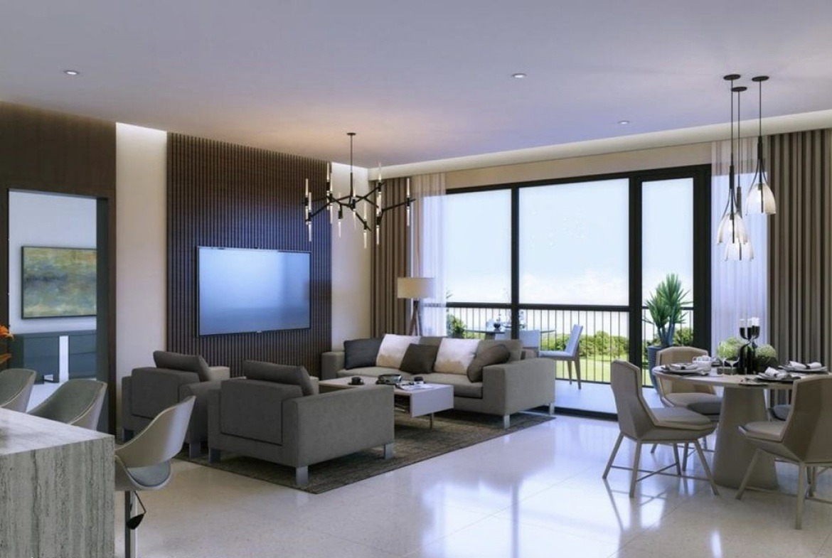 Golf Ridge Private Estates Living Room Balcony