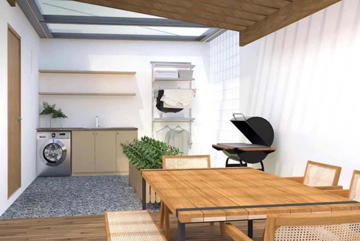 Symphony Homes Mabalacat Model Laundry Area