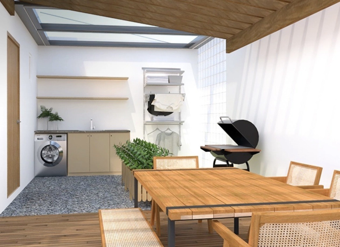 Symphony Homes Mabalacat Model Laundry Area