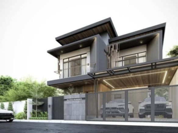 Contemporary House with 2 Carports