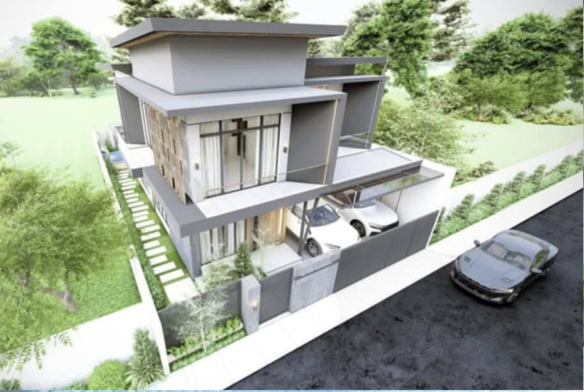 Contemporary House with Pool Frontage